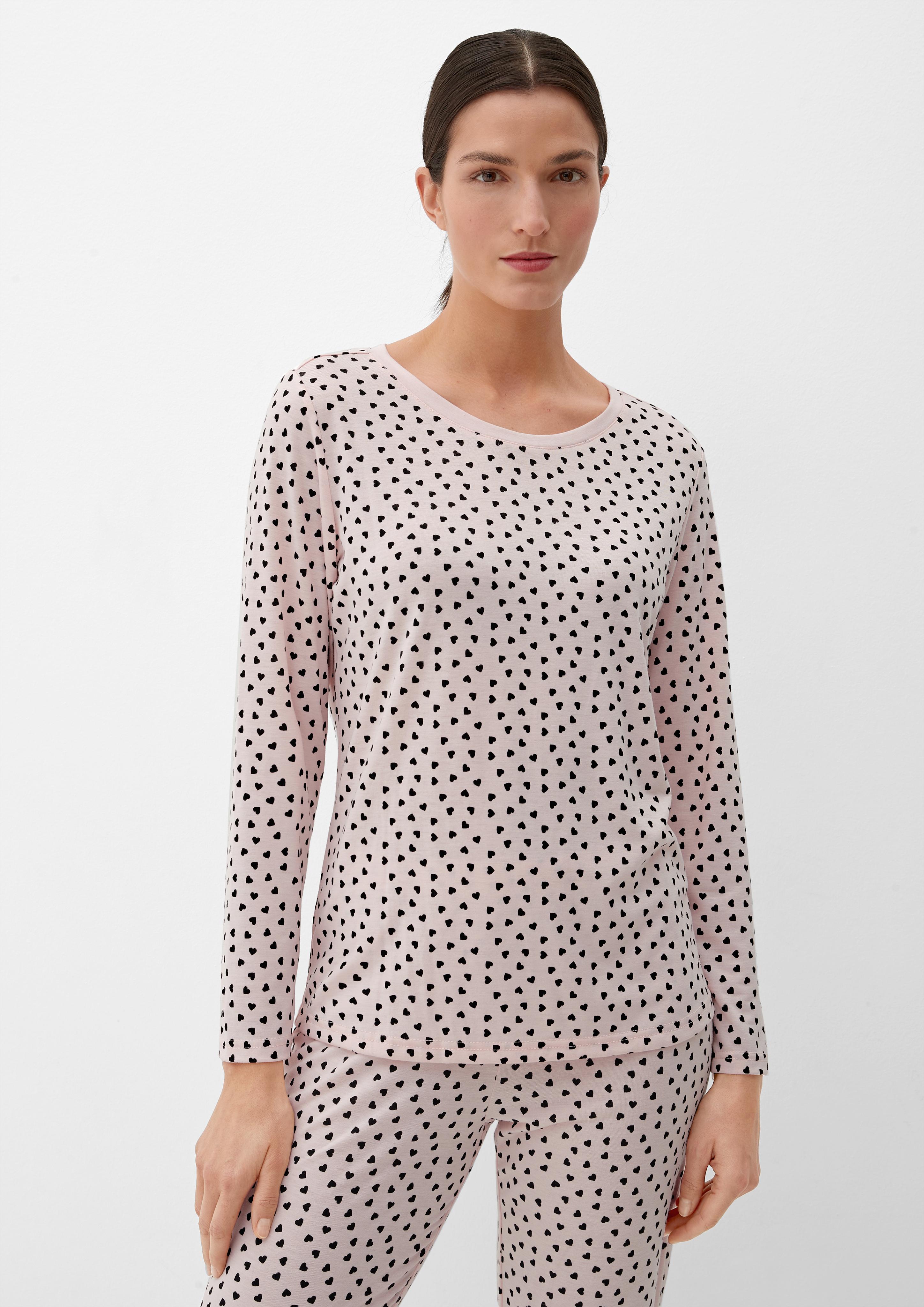 Pyjama-Set mit Herzchenmuster  6008009-40A2