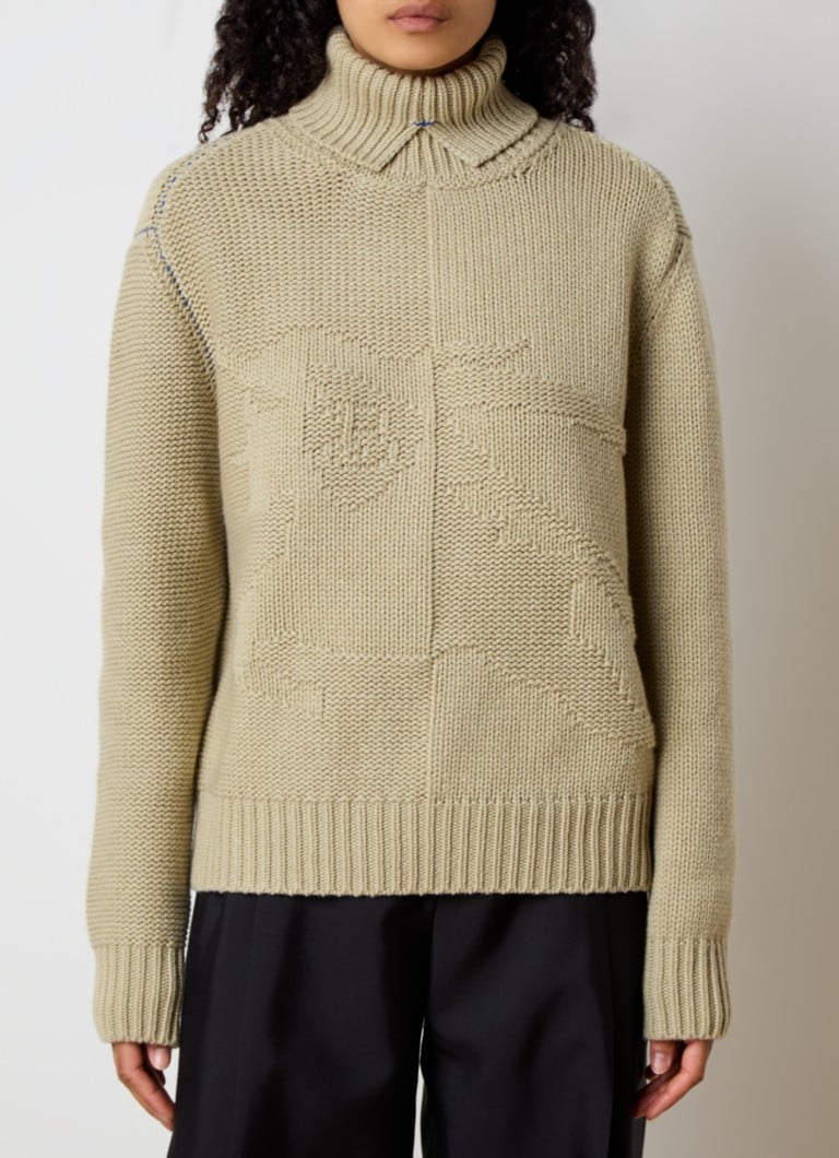 Maglione in cashmere a maglia grossa di Burberry