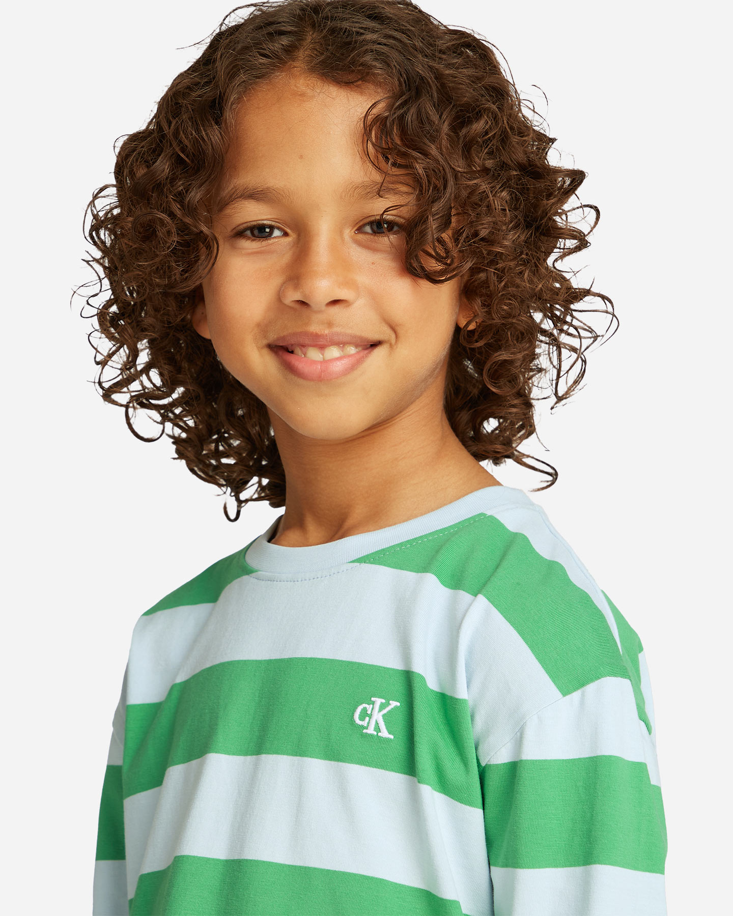 Tričko Calvin Klein Jeans Striped Jr IB0IB02357-0A5