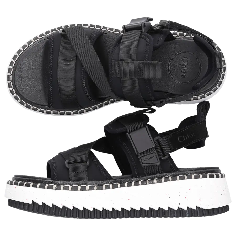 Chloé - Sandalen LILLI Nylon - schwarz