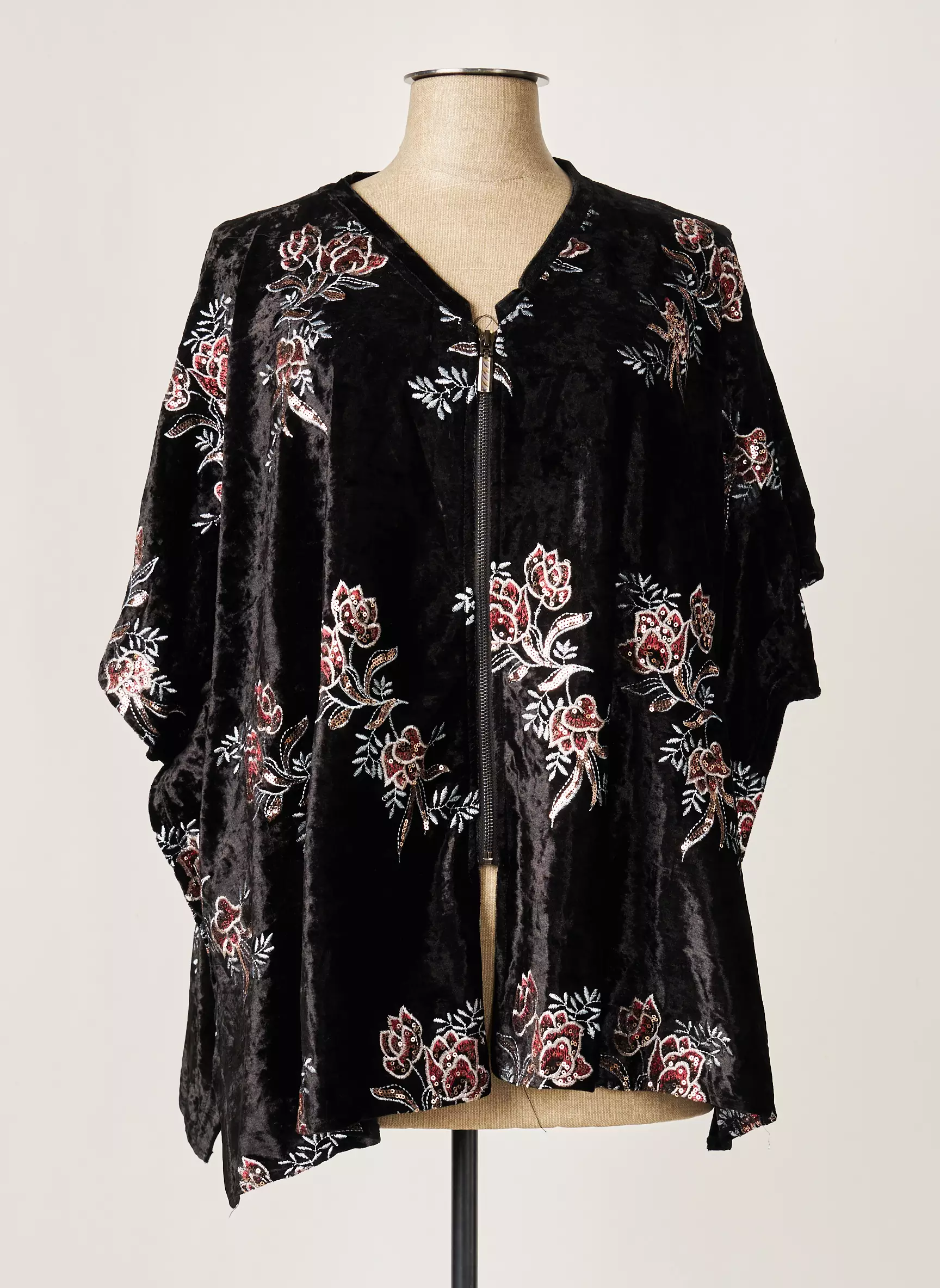 Multiples Vestes Kimono Femme couleur noir