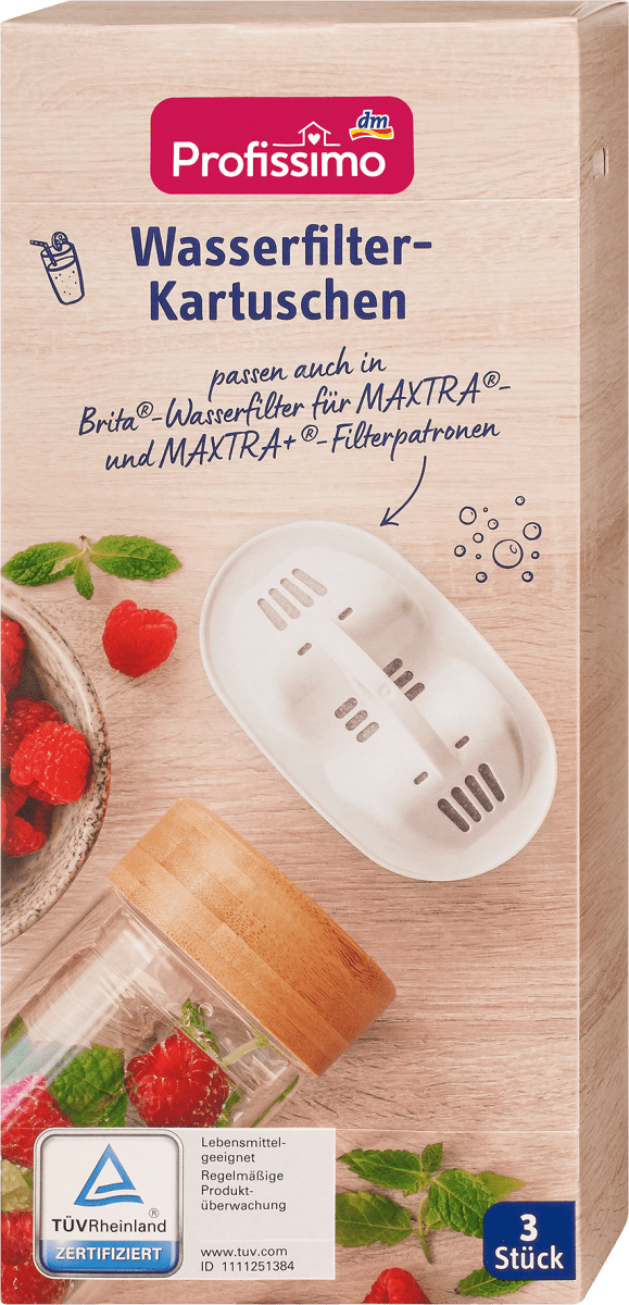 Wasserfilter-Kartuschen, 3 St