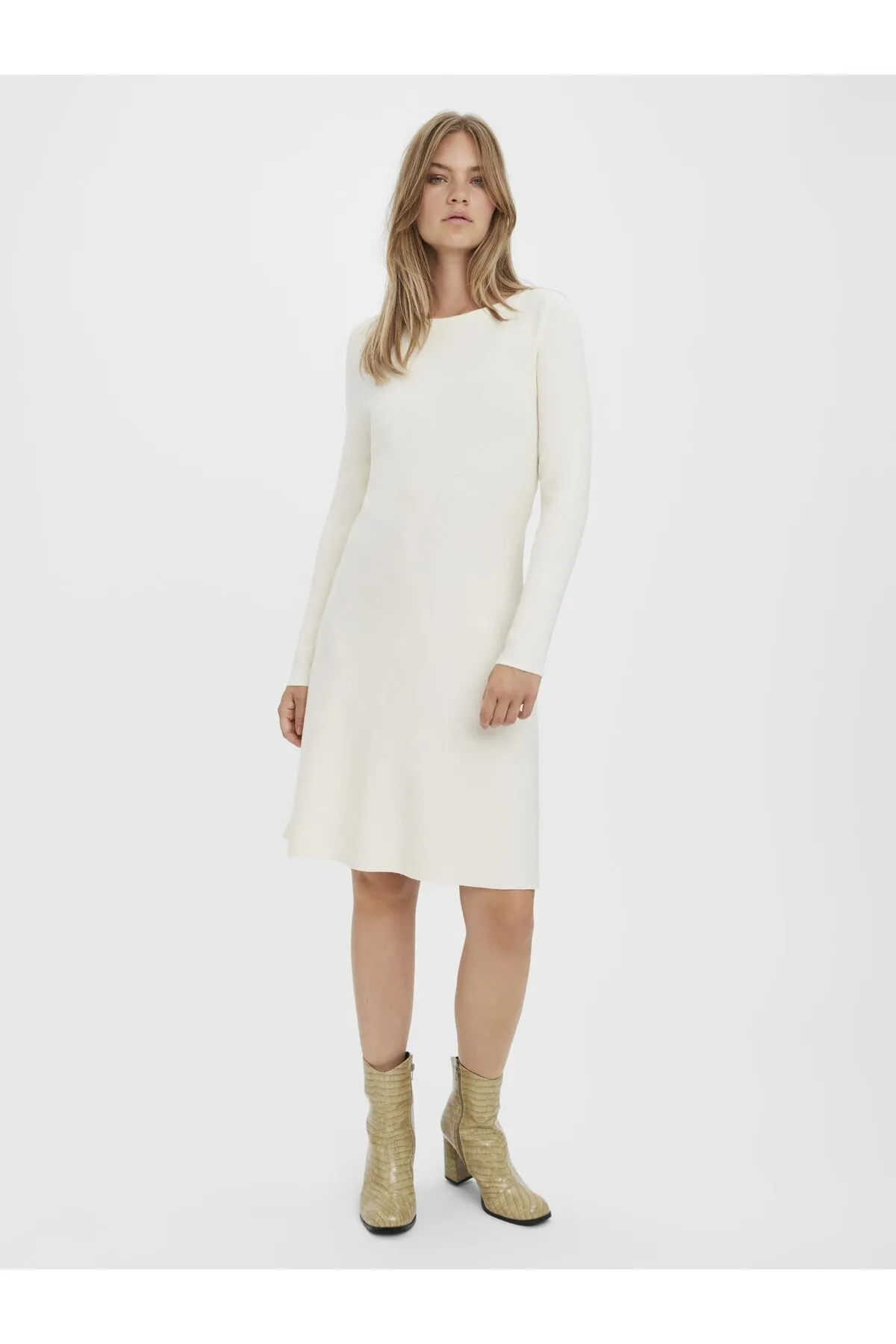 Vero Moda  Strickkleid VMNANCY LS BOATNECK DRESS GA BSO