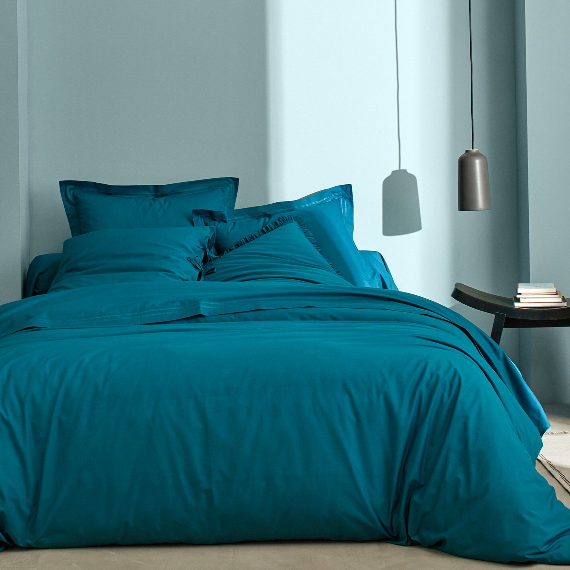 Linge de lit uni percale