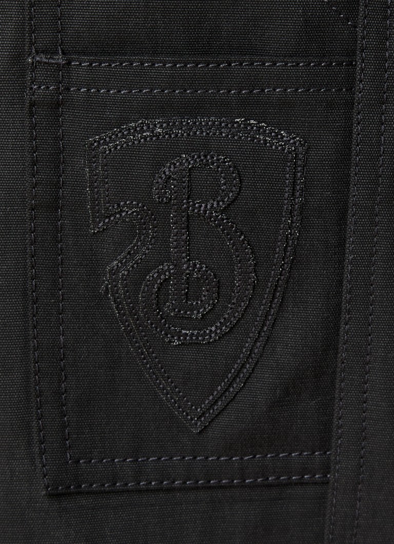 Calça jeans reta Burberry com bordado do logotipo.