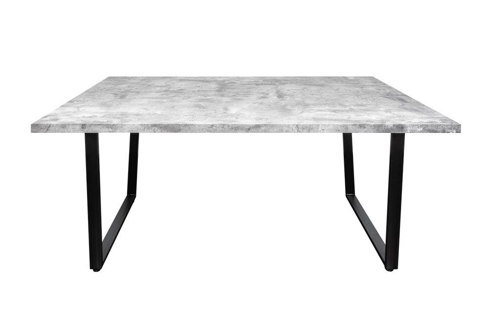 riess-ambiente Esstisch LOFT 160cm grau, Beton-Optik · Kufen-Gestell · Küchentisch · Industrial Design