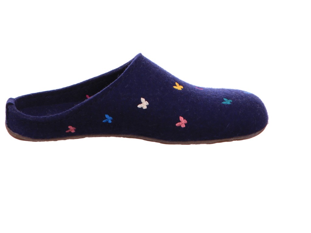HAFLINGER Hausschuhe blau Farfalline