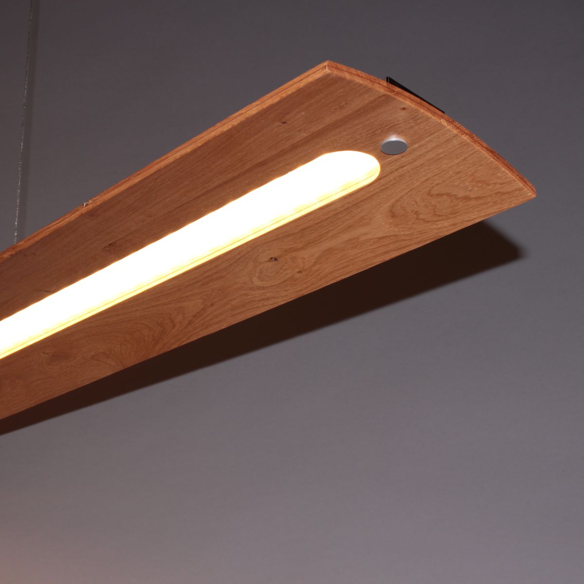 Fischer & Honsel LED Pendellampe Shine-Wood Nickelfarben