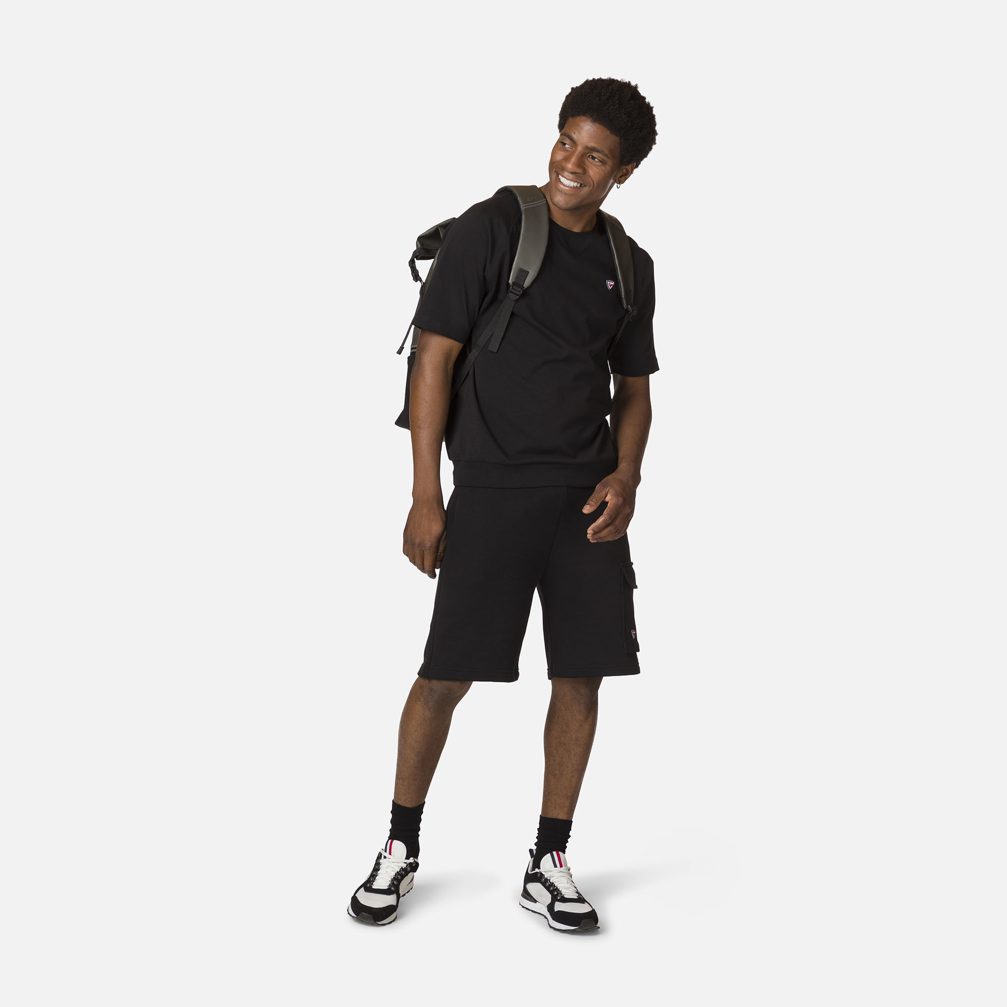 T-shirt confortable en coton à manches raglan courtes homme