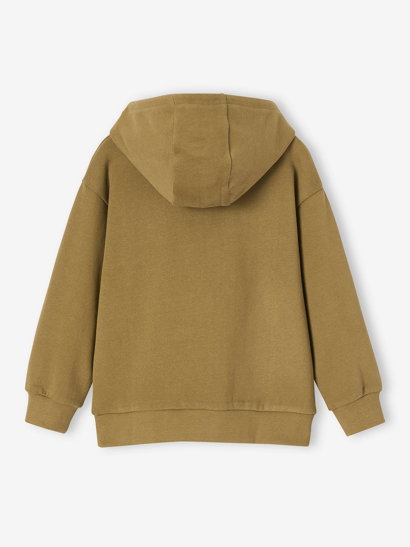 Vertbaudet Jungen Kapuzensweatjacke - olivgrün