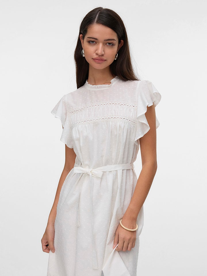 Vero Moda Kleid in Weiß günstig kaufen