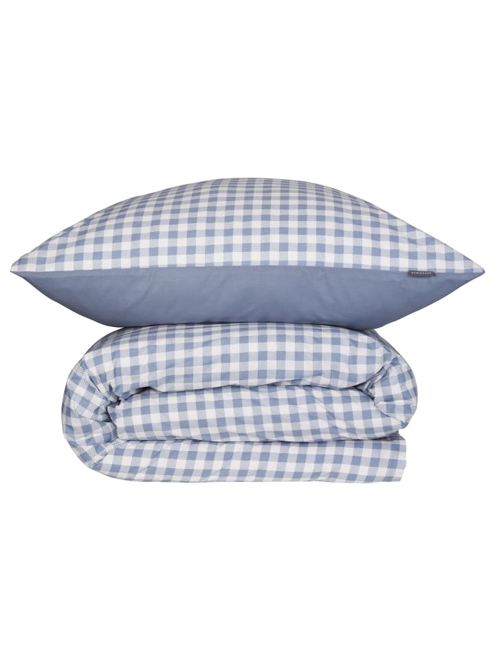 Schiesser Bettwäscheset Vichy Renforcé - 2-teilig in Hellblau günstig kaufen 135 x 200 cm