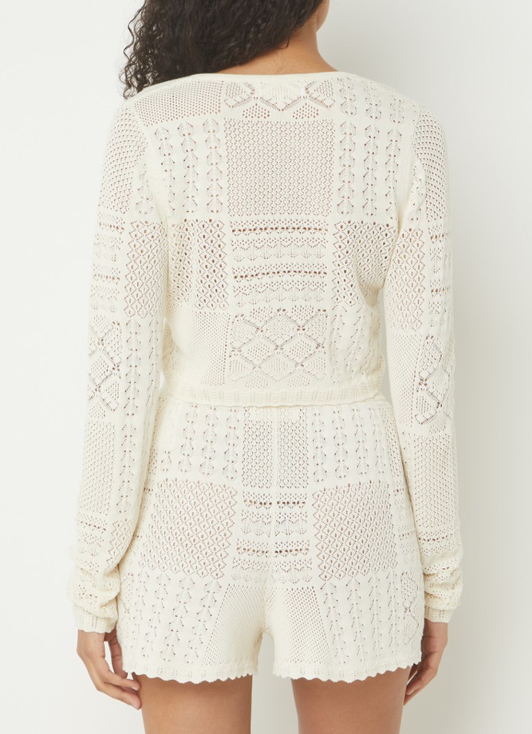 Λεπτά πλεκτό crop top ba&sh Arlot με ανοιχτό σχέδιο