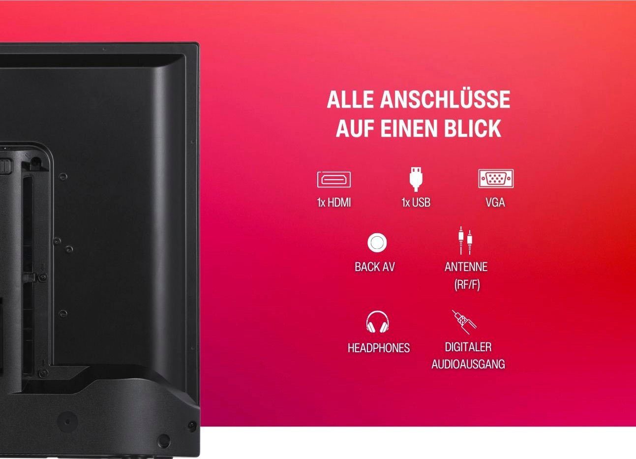 Telefunken D32F554M1CW LED-Fernseher (80 cm/32 Zoll, Full HD, Smart-TV)