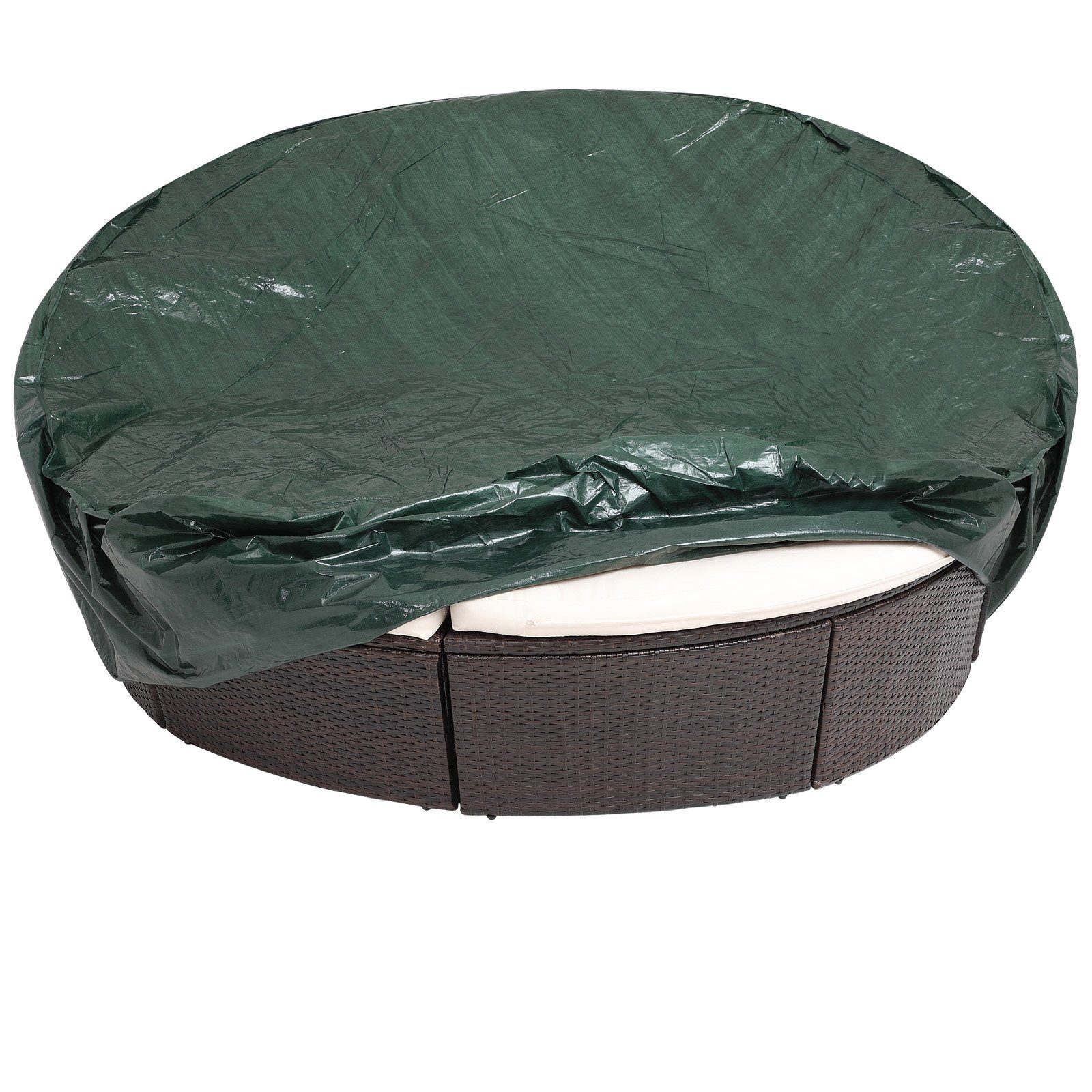 Kingsleeve Gartenmöbel-Schutzhülle (1-St), Sonneninsel Wasserabweisend 188x90-50cm Rund PE Schutzhülle Plane