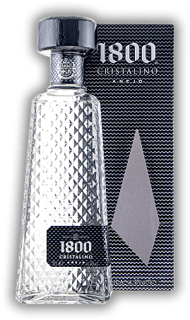 Tequila 1800 Cristalino Anejo Tequila 1800 Cristalino Anejo Dieser kristallklarer Añejo Tequila präsentiert sich in einer einzigartigen kristallinen Flasche. 0,7	 Liter - Vol 38%