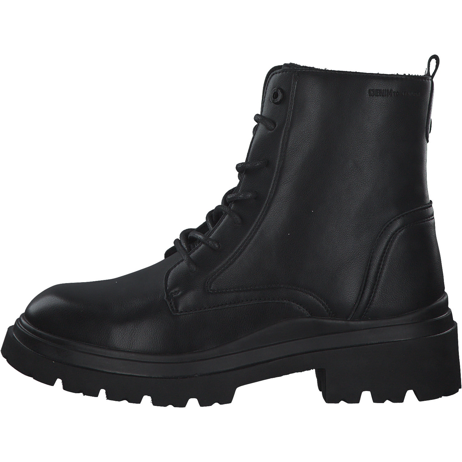Tom Tailor 4295201, Schnürstiefeletten, Damen, Black Black