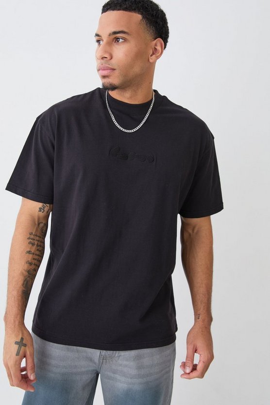 Oversize T-Shirt in Waffeloptik