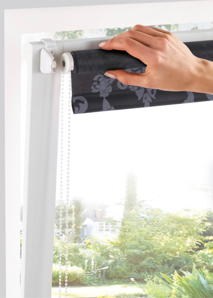 Sichtschutzrollo mit Ornament Druck