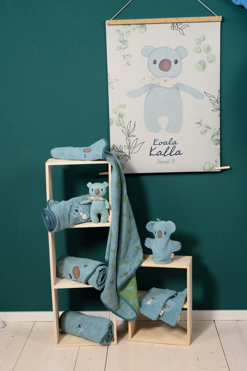 GOTS 2er-Pack Waschhandschuh Koala Kalla, Frottee