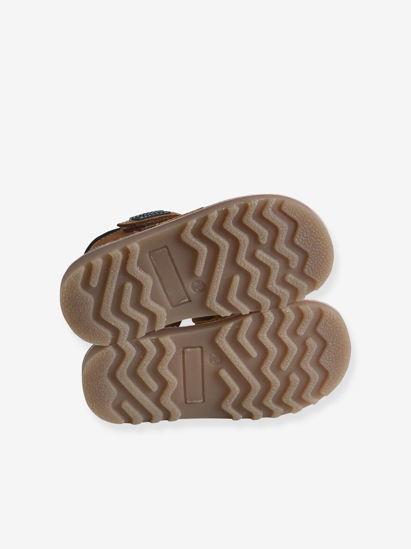 Vertbaudet Kinder Klett-Sandalen, Anziehtrick - set blau