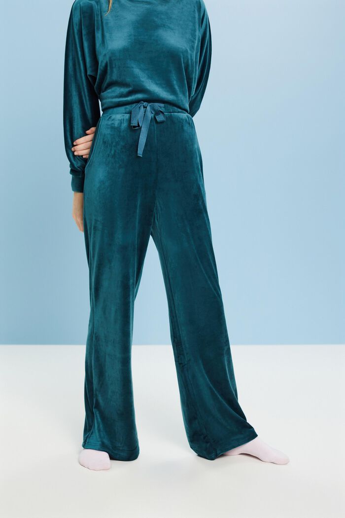 Loungewear-Hose aus Samt