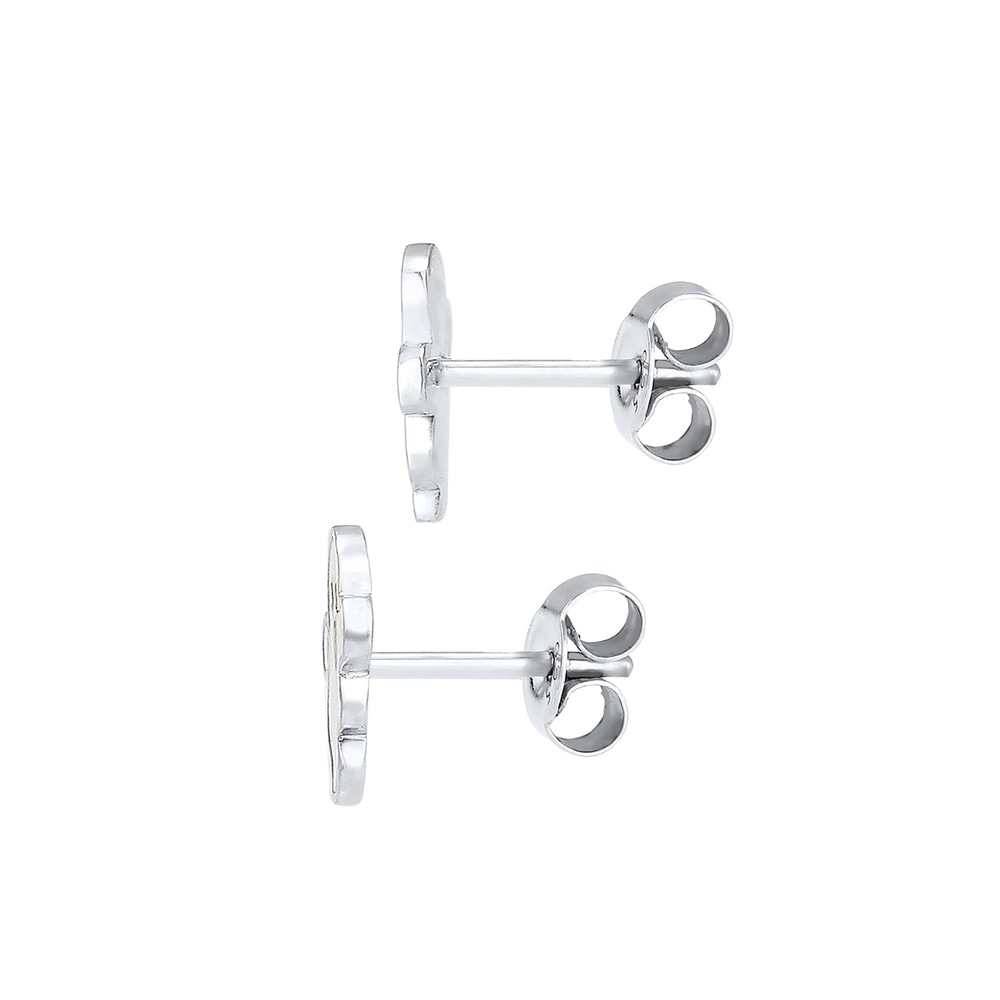 Elli Elli Boucles d'Oreilles Stecker Gespenst Geist Halloween Enamel 925 Silber Boucles d'oreilles