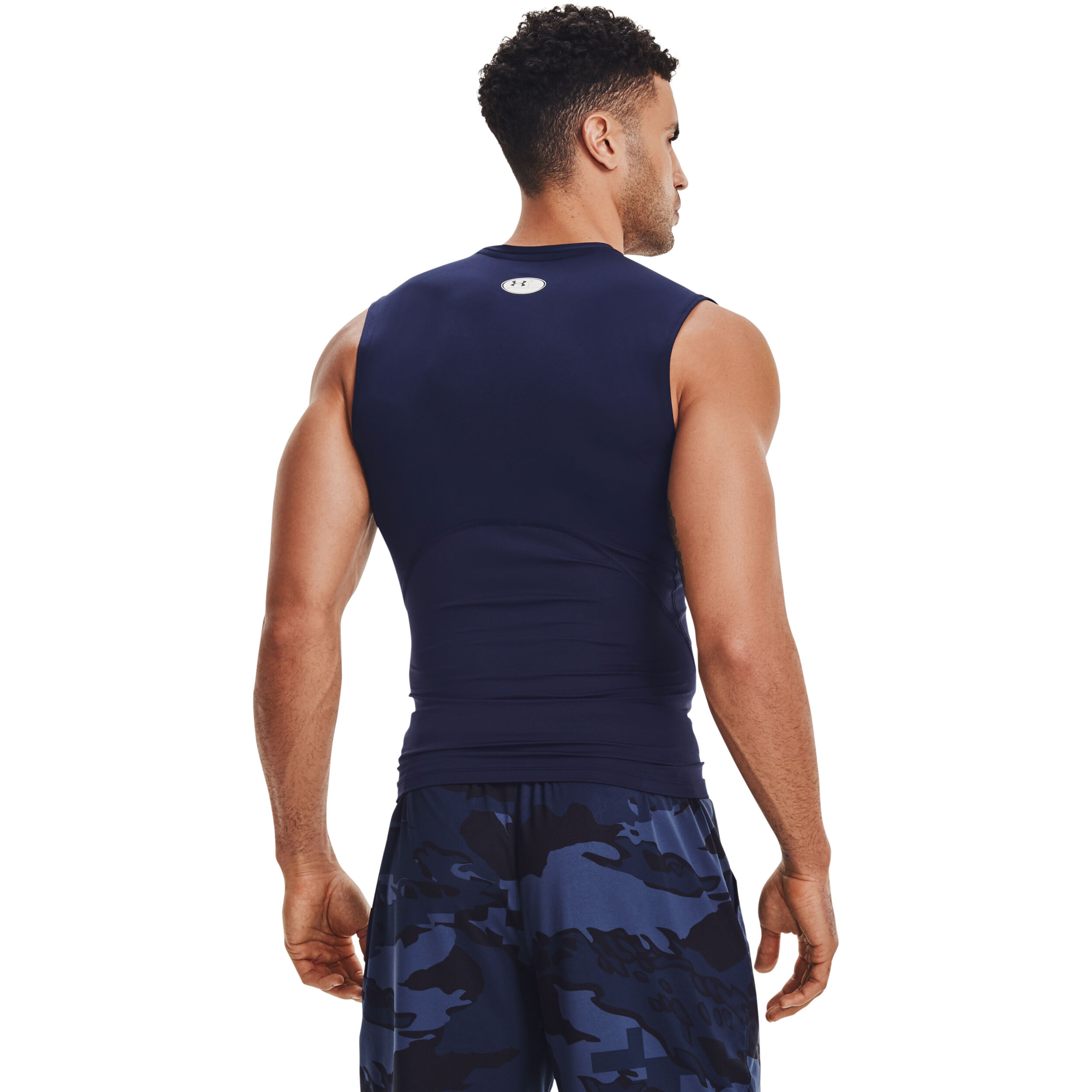 Heatgear Comp Tank-Top Herren - Dunkelblau, Weiß