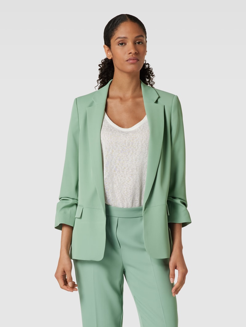 Blazer mit Reverskragen in hellgrün