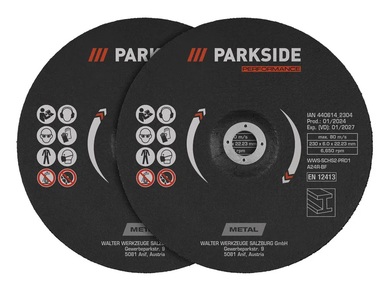 Discos Tronçonner ou discos de cabeleireiro PARKSIDE PERFORMANCE®, Ø 230 mm