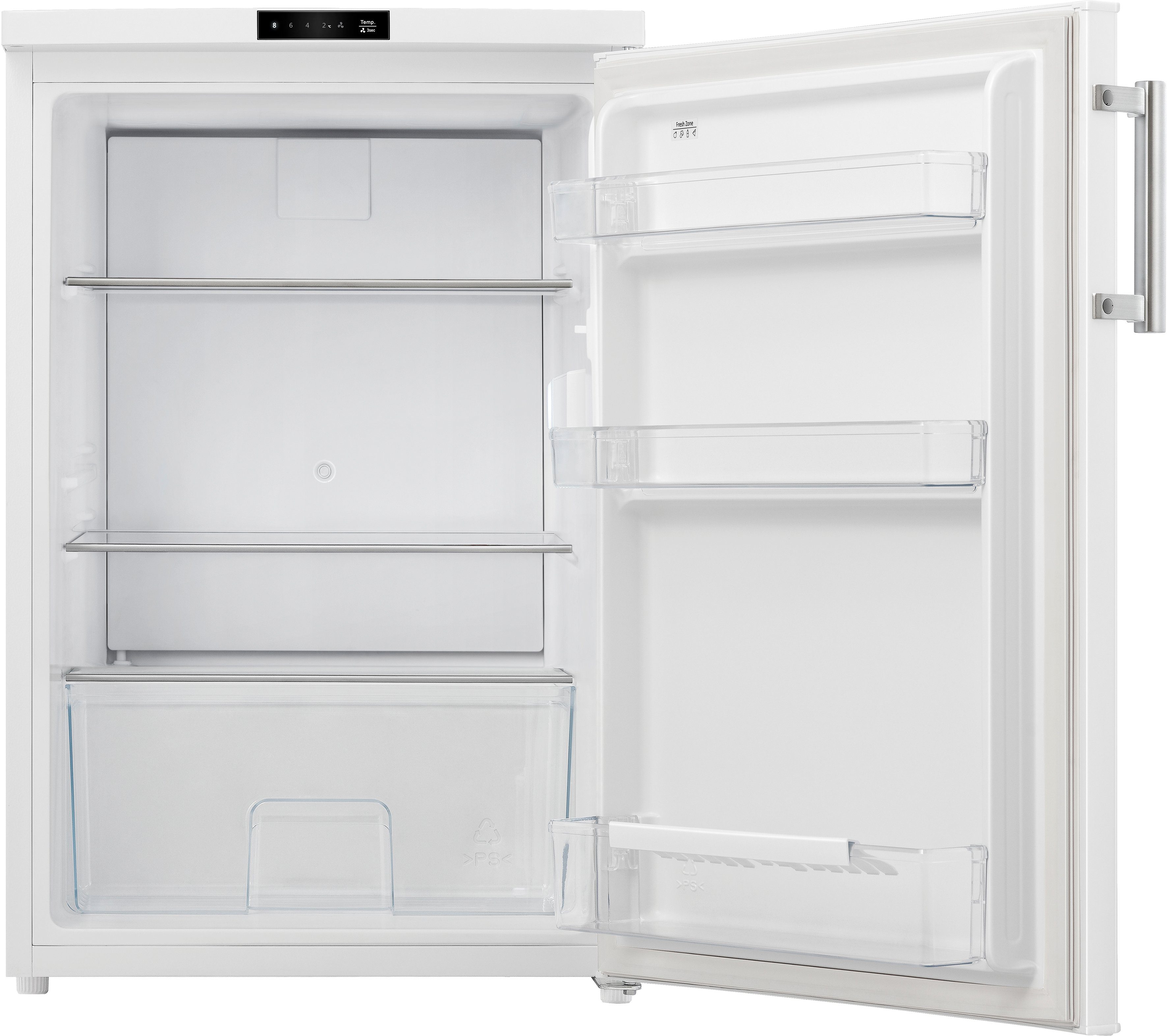 Hanseatic Kühlschrank HKS8555DW, 84,5 cm hoch, 56 cm breit, Abtauautomatik, Superkühlfunktion