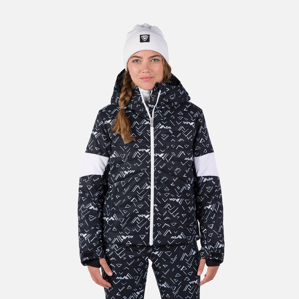 Damen-Steppskijacke mit Print Wispile