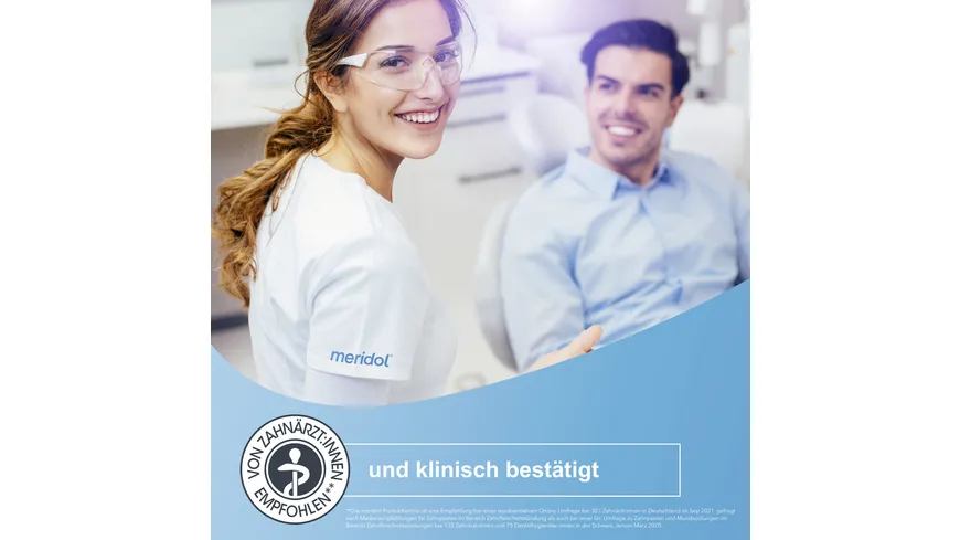 meridol Zahnpasta Rundumpflege - tägliche Rundumpflege für empfindliches Zahnfleisch & Zähne 75 ml