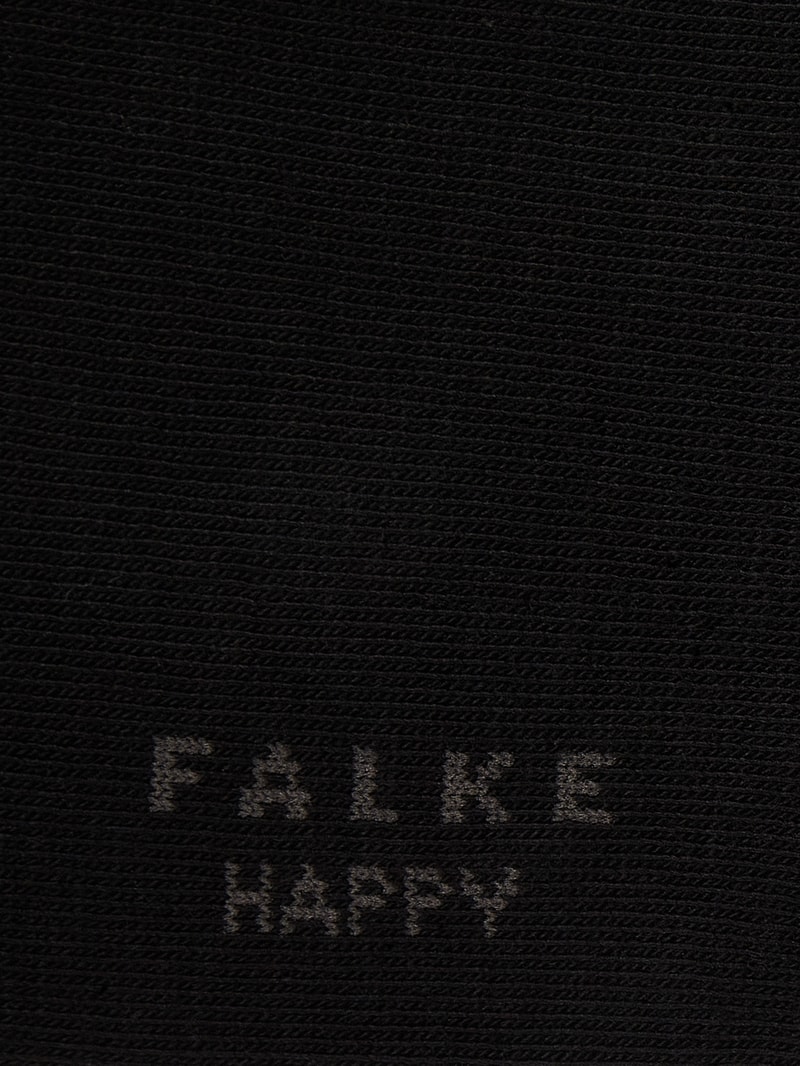Socken mit Stretch-Anteil im 2er-Pack Modell 'Happy' in schwarz