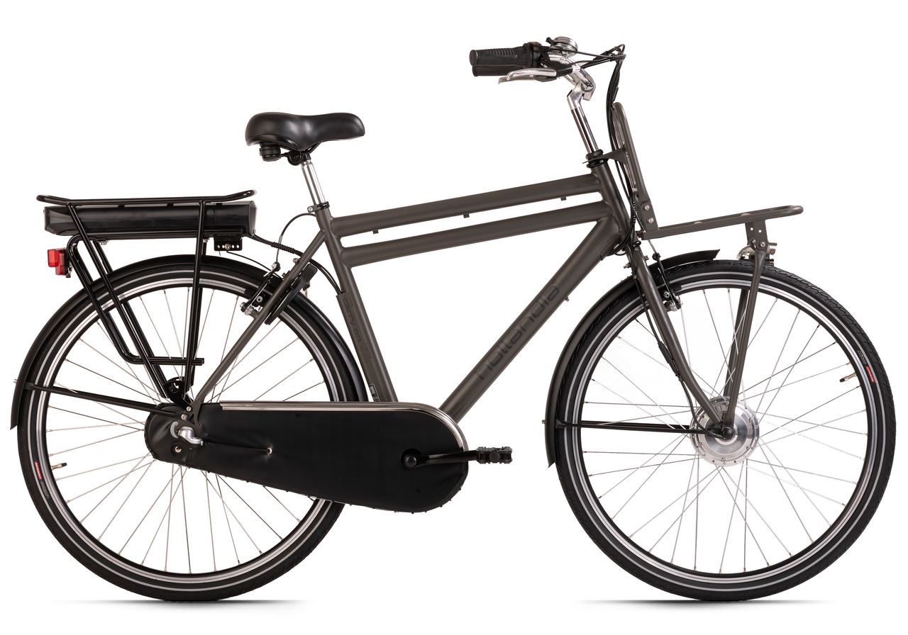 Hollandia E-Citybike Herren Carry on 28'' E-Bike grau 250 Watt Li-Ion 36V/13 Ah 3 Gänge