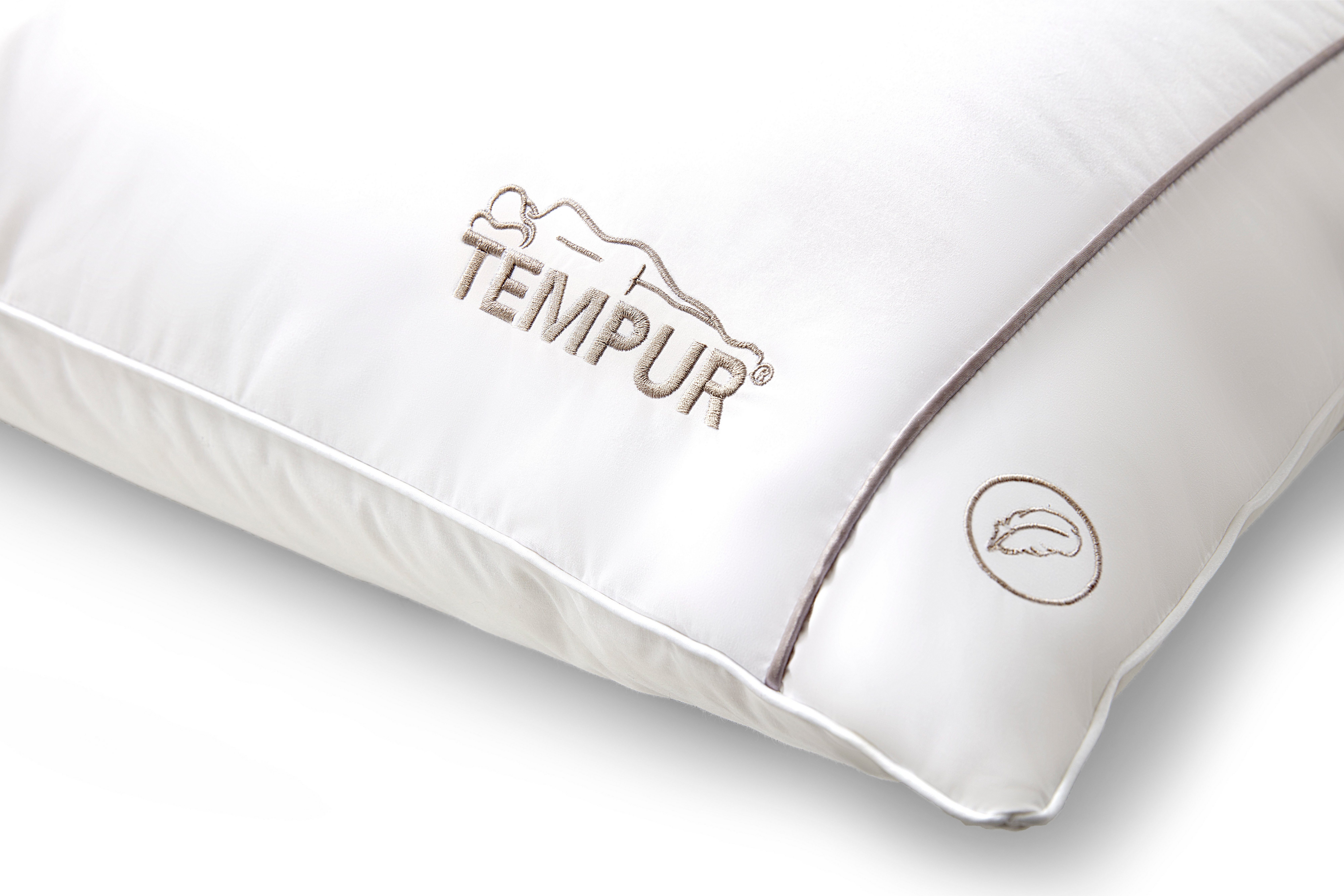 3-Kammer-Kopfkissen TEMPUR Down Luxe Schlafkissen, Tempur, Bauchschläfer, Rückenschläfer, Seitenschläfer, Down Pass, NOMITE zertifiziertes Kissen