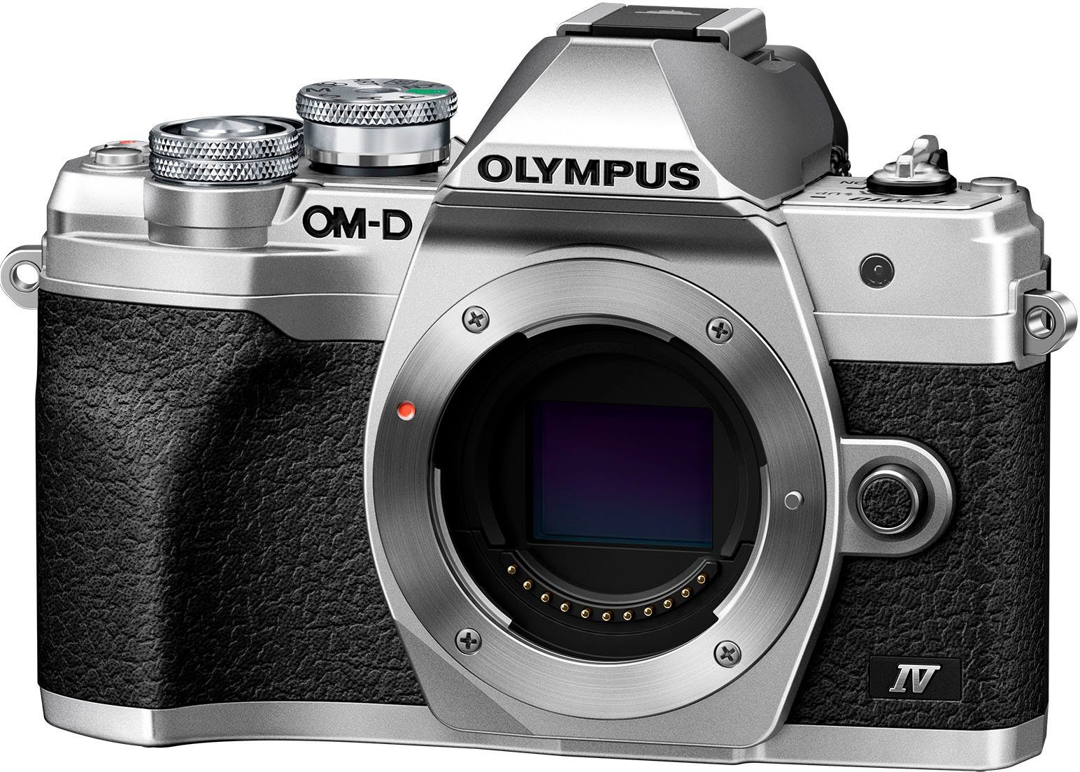 Olympus E-M10 Mark IV Systemkamera-Body (20,3 MP, Bluetooth, WLAN (WiFi), +BLS-50, F-5AC USB-AC Adapter, USB cable, Shoulder Strap)