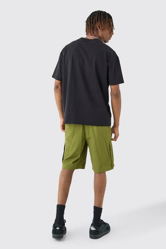 Tall Ofcl Nylon Cargo-Shorts mit elastischem Bund