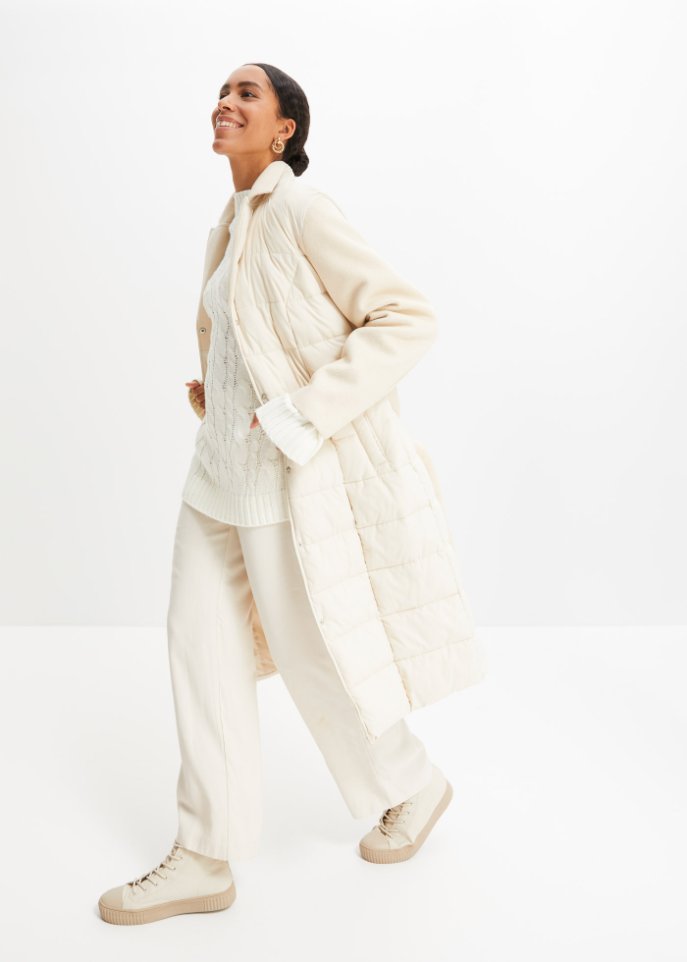 Oversized Pullover mit Zopfmuster