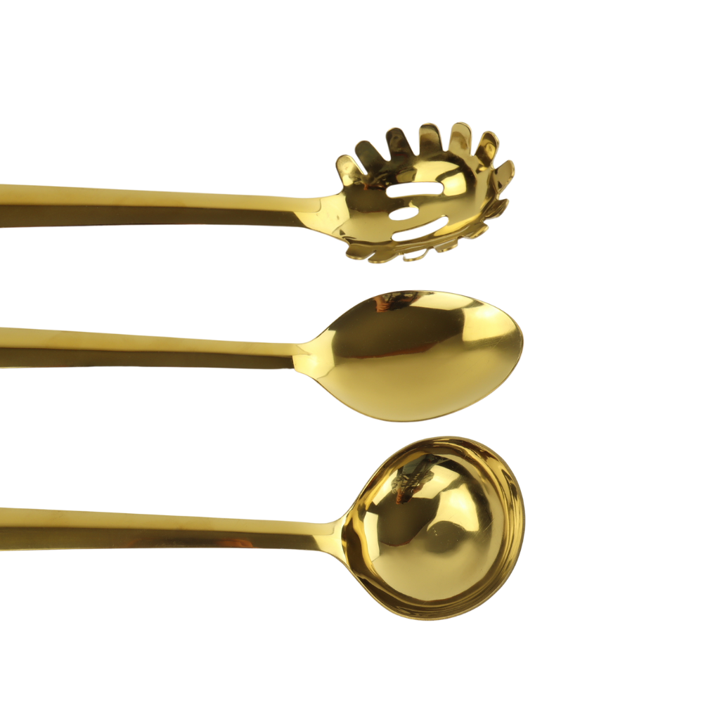 Orange85 Gold 5-teiliges Küchenutensilien Set