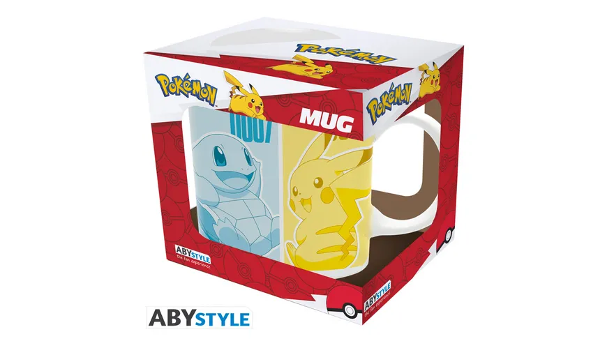 POKEMON - Tasse - 320 ml - Pikachu & Kanto Starters