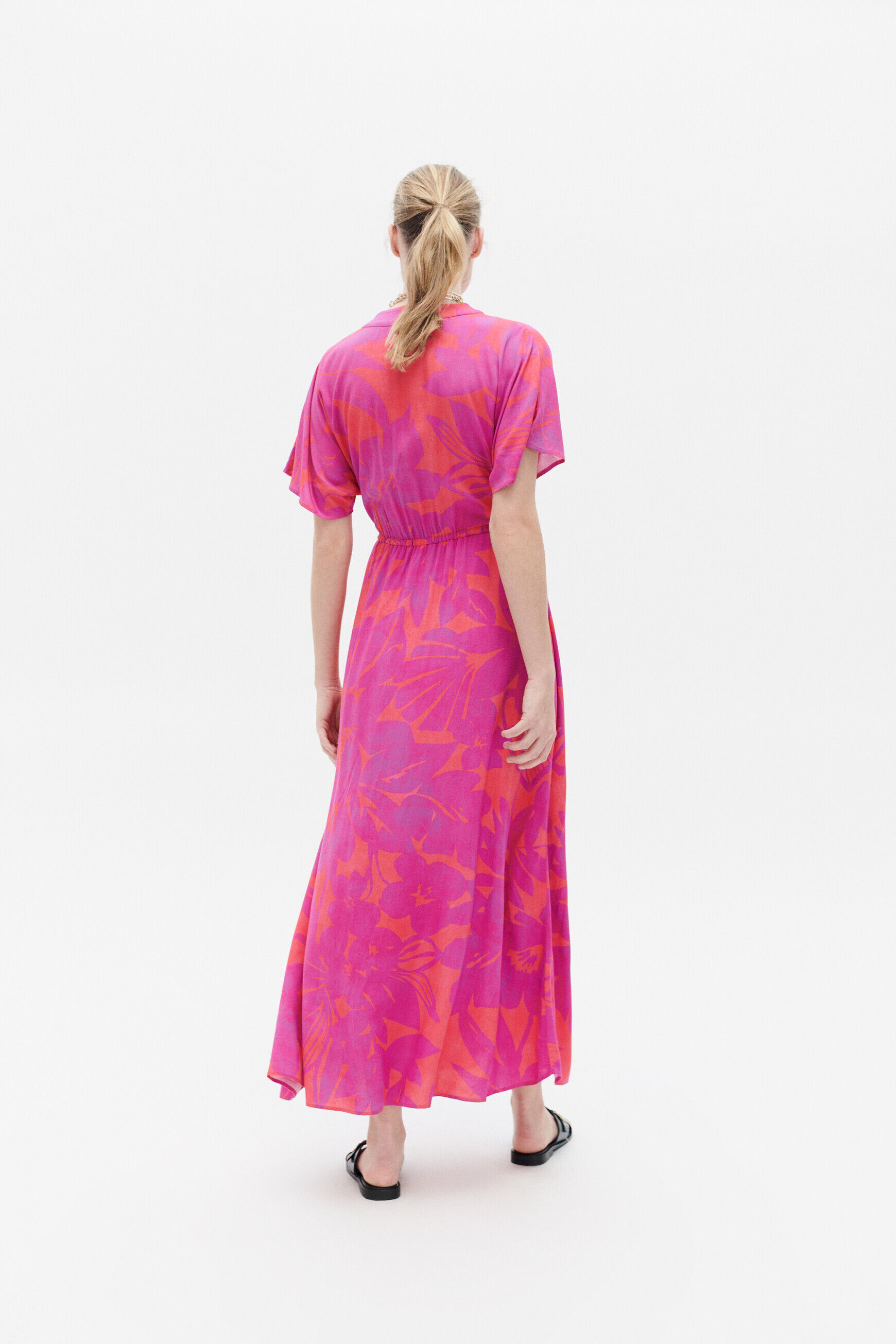 Robe relia rose femme