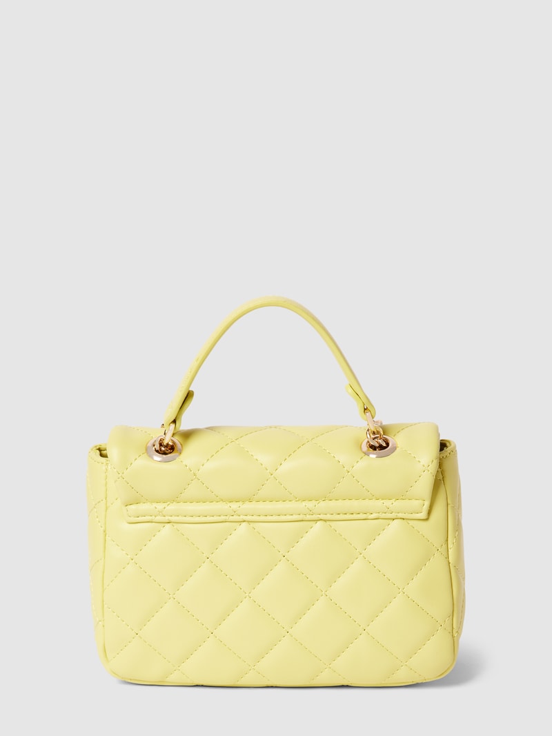 Handtasche mit Steppnähten Modell 'OCARINA PATTINA' in hellgrün
