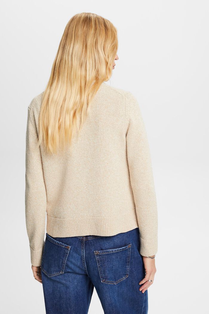 Rundhals-Pullover, Wollmix