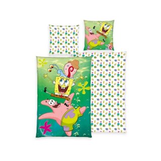 Spongebob Schwammkopf Bettwäsche 135 x 200 cm / 80 x 80 cm