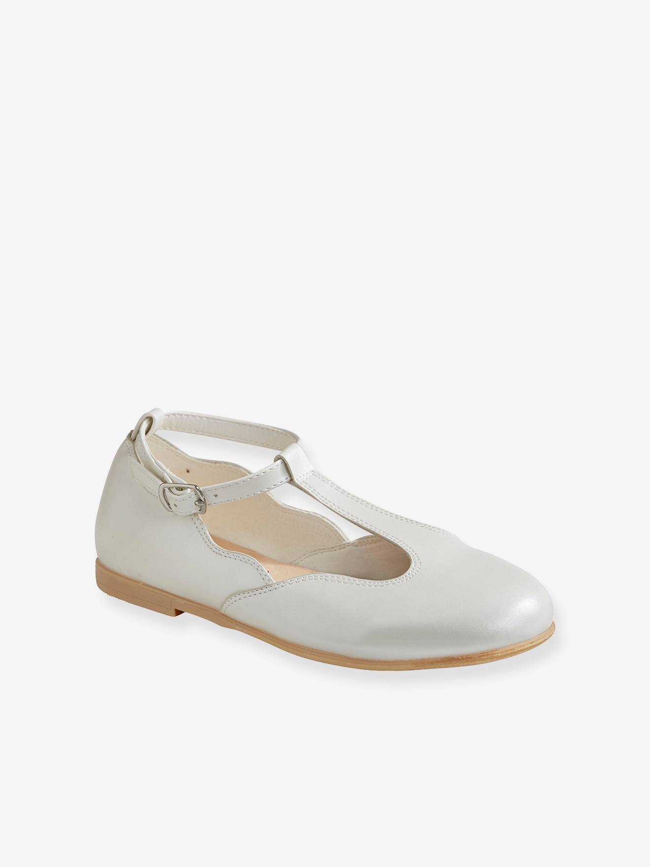 Ballerines salomés fille rose pâle