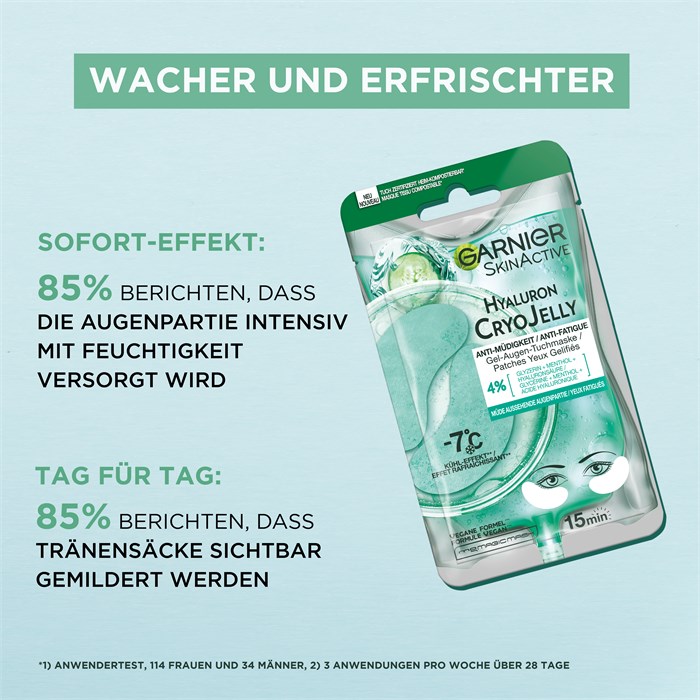 Hyaluron Cryo Jelly Gel-Augen-Tuchmaske