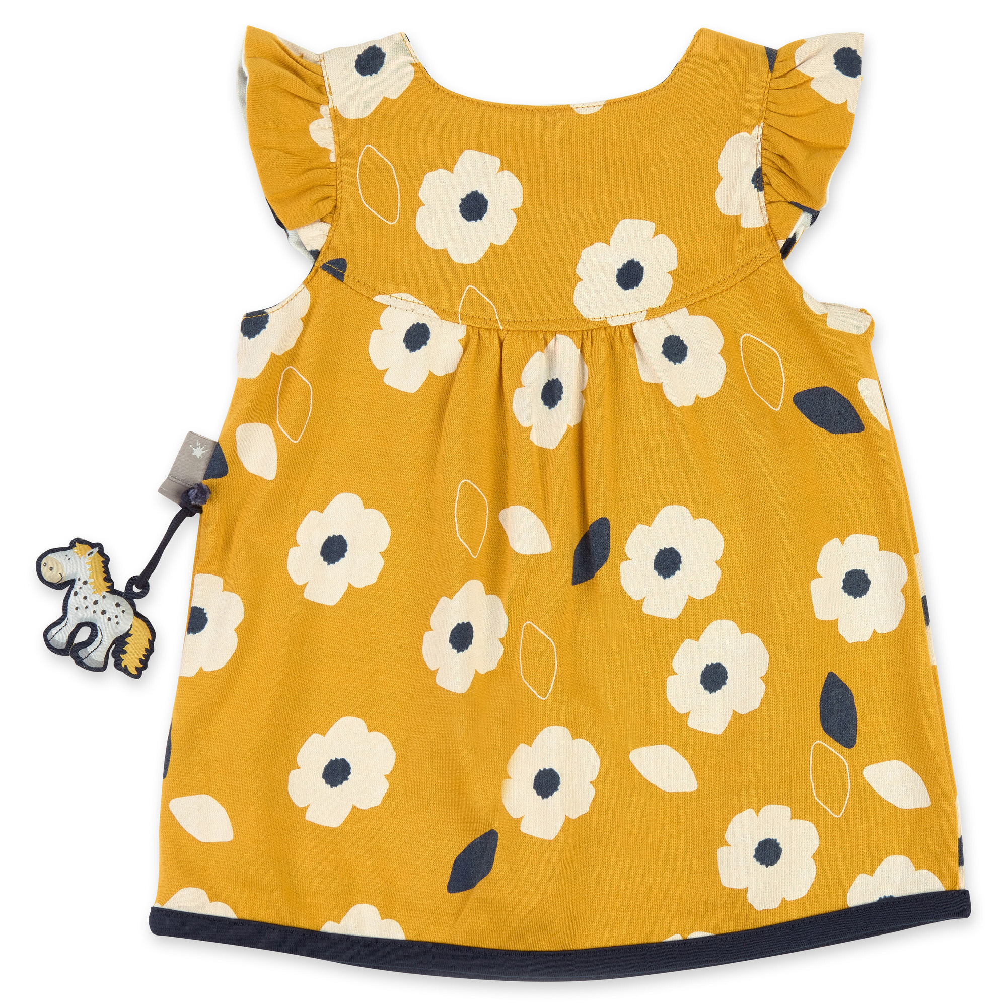 Baby Wende Trägerkleid Pony, blau-weiß geringelt oder ge