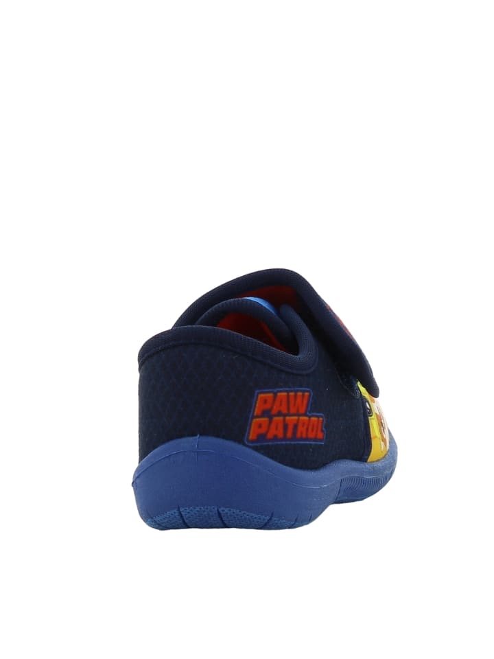 Paw Patrol Hausschuhe mit Chase, Marshall und Rubble Motiv, in Blau, mit Klettverschluss günstig kaufen
