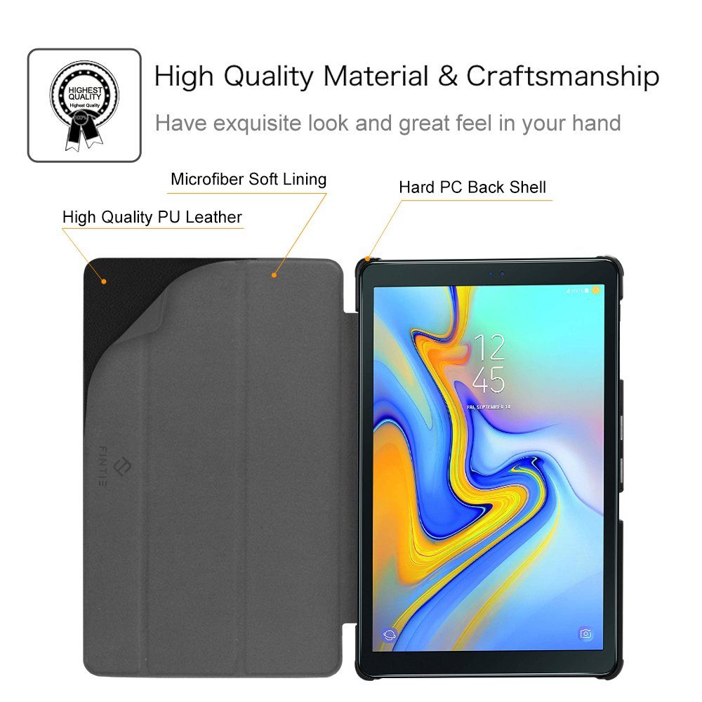Fintie Tablet-Hülle Hülle für Samsung Galaxy Tab A 10.5 2018 - Ultra Schlank Superleicht Schutzhülle mit Auto Schlaf/Wach Funktion für Galaxy Tab A 10.5 Zoll SM-T590/T595 Tablet-PC 10.5 Zoll